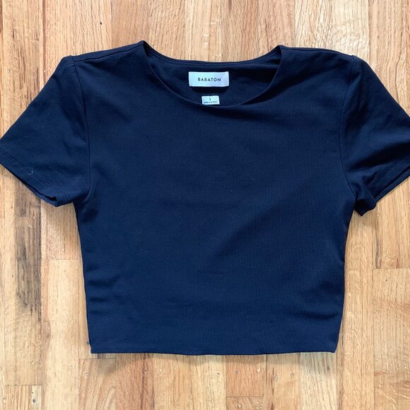 Babaton Aritzia Contour Cropped Crew top - S - Picture 1 of 8